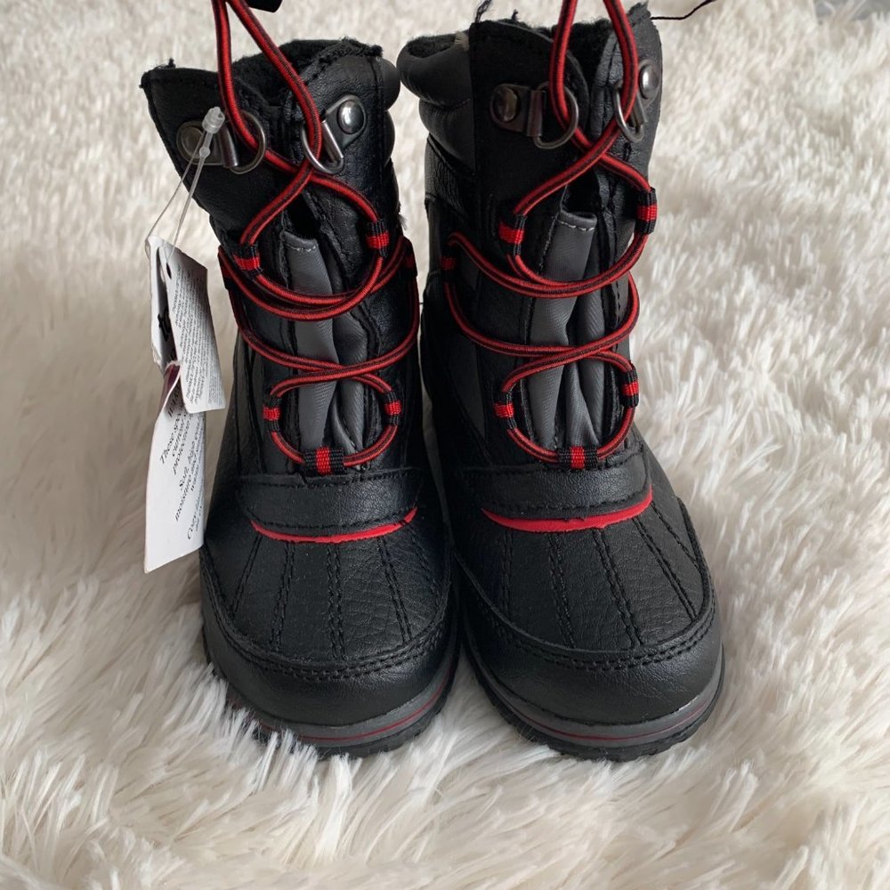 TOTES  snow elastic lace toggle buster insulated winter boots built for comfort,